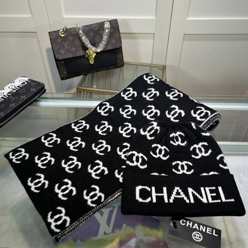 GUCCI Moncler Chanel Louis Vuitton Beanie Scarf -3