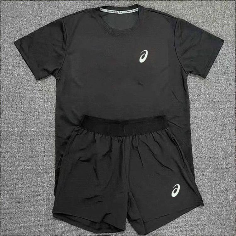 ASICS T-shirt Suit Shorts Short sleeve -4