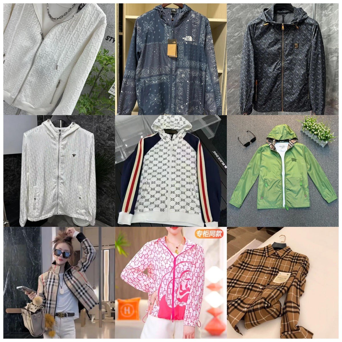 gucci  Moncler  Burberry  THE NORTH FACE   Jackets   -2