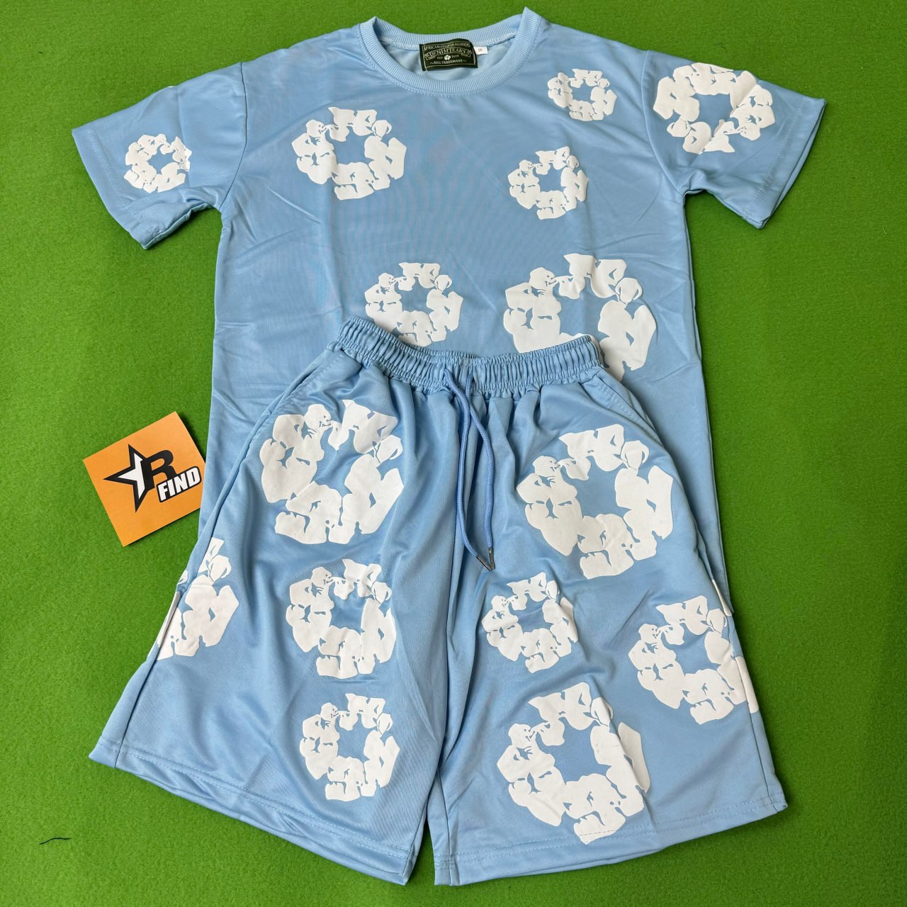 DENIM TEARS suit/t-shirt/short sleeve/tee/shorts/set -4