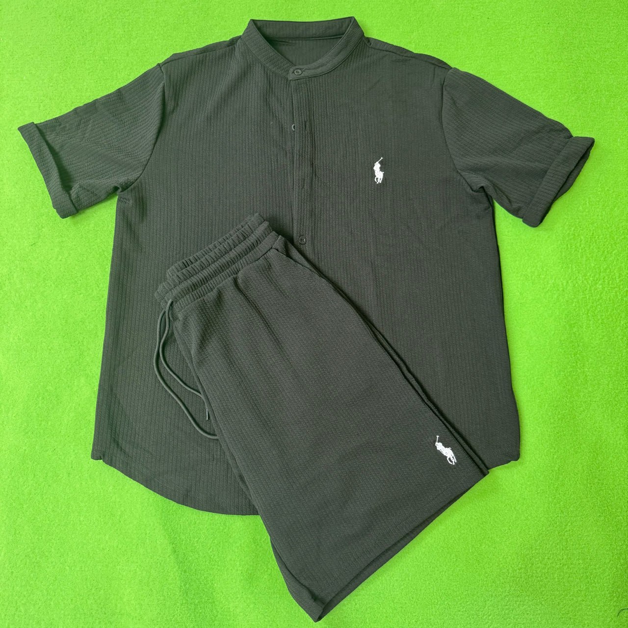 Ralph Lauren Lacoste  T-shirt tee shorts Suits set -3