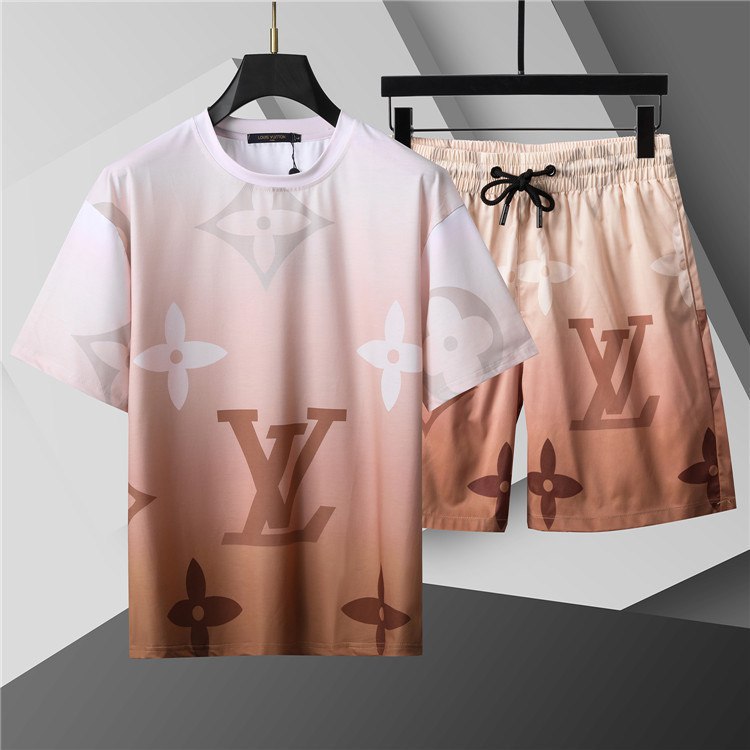 Louis Vuitton LV Dior Burberry suit T-shirtshorts -3