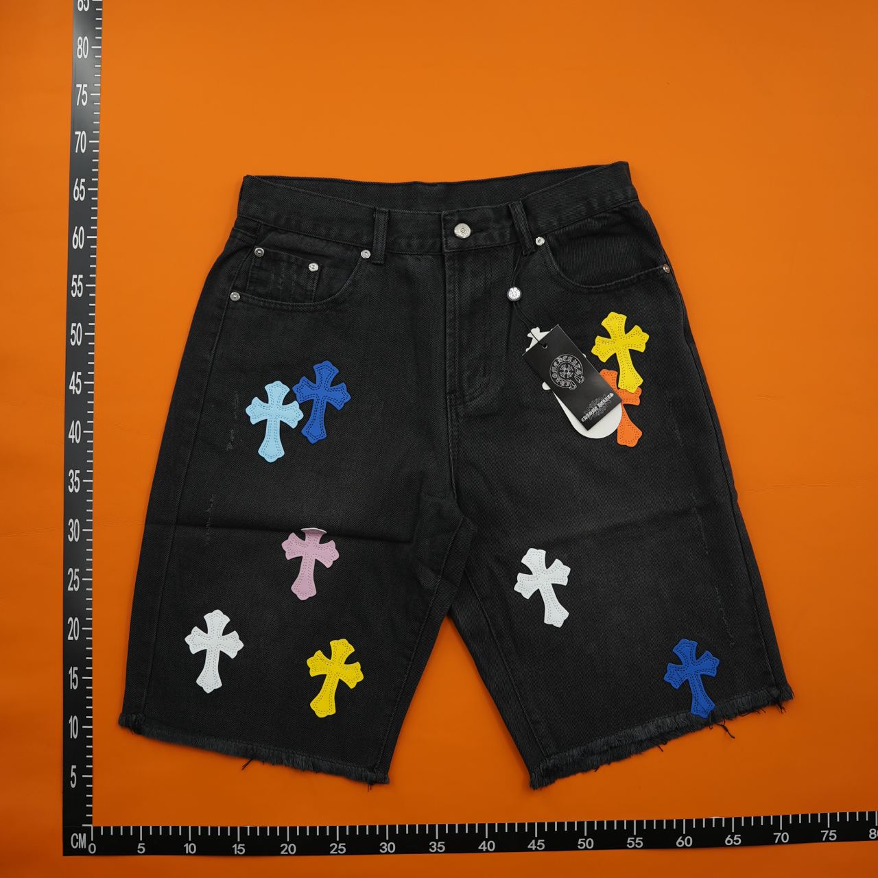 Chrome Hearts Jeans Short   -2